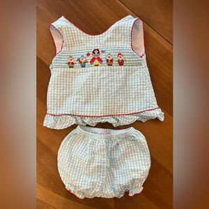 18M Claire & Charlie Snow White bloomer set